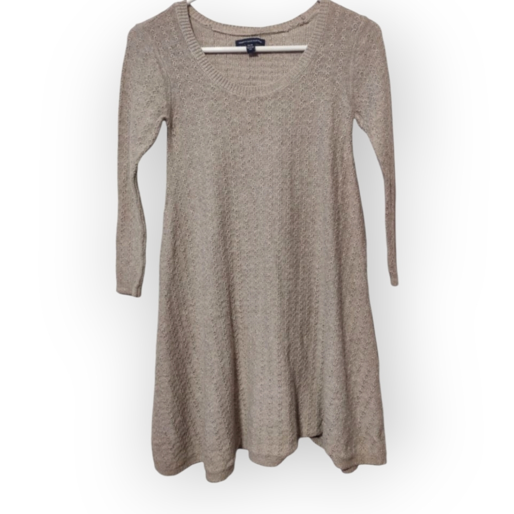 Beige Tunic Sweater